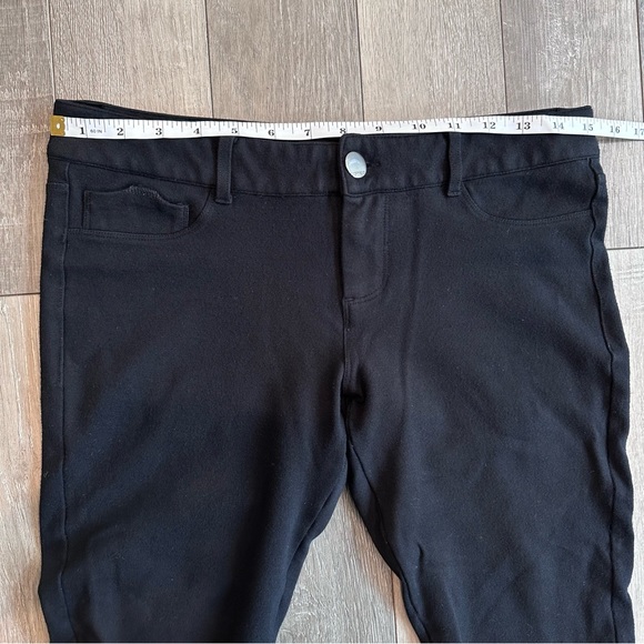 Express Black Mid Rise Zippered Side Calf Stretch Pants Women’s Casual Everyday - Picture 5 of 10